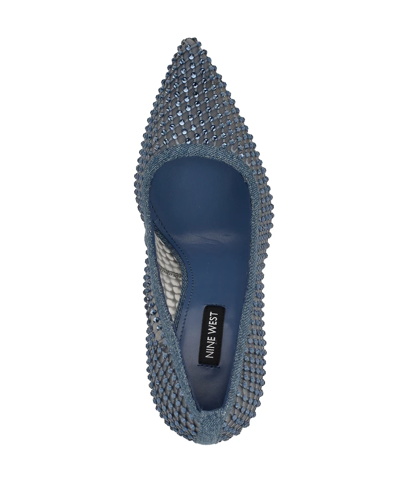 Nine West Women's Fresh Rhinestone Mesh Stiletto Pumps
