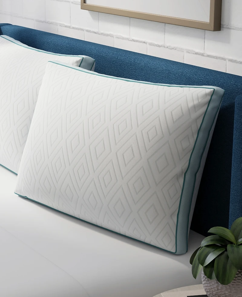 IntelliSLEEP Tailored Rest Cool Change Adjustable Comfort Hybrid Bed Pillow, Standard
