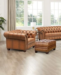 Hydeline York 50" Top Grain Leather Armchair