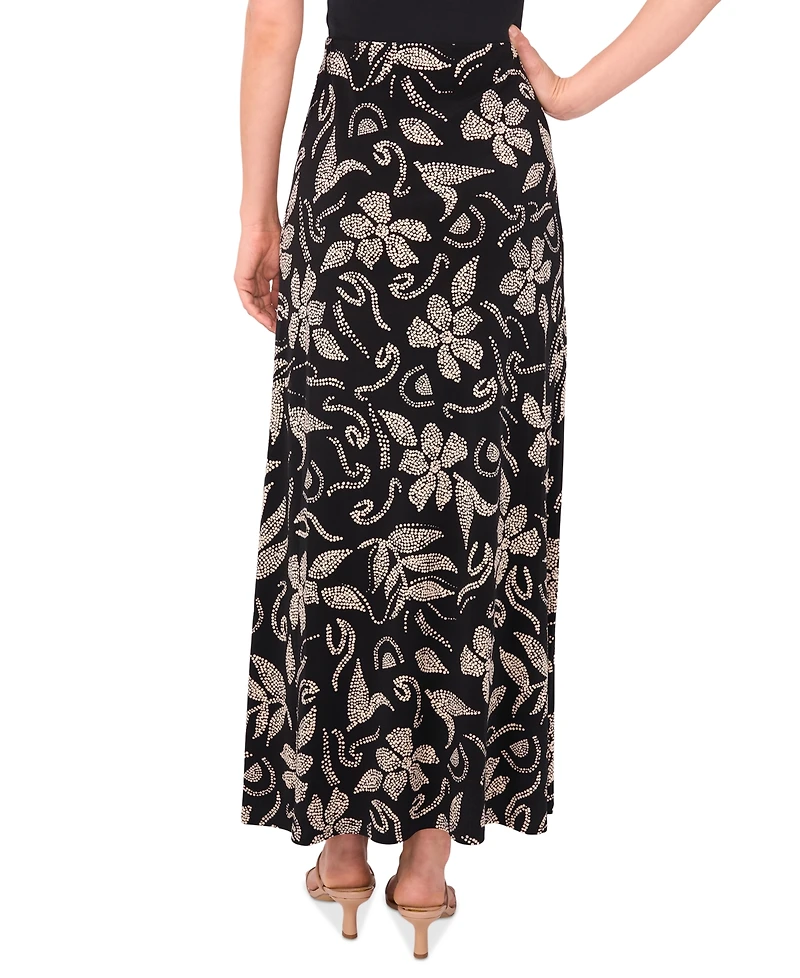 Vince Camuto Women's Printed Pull-On Maxi Skirt