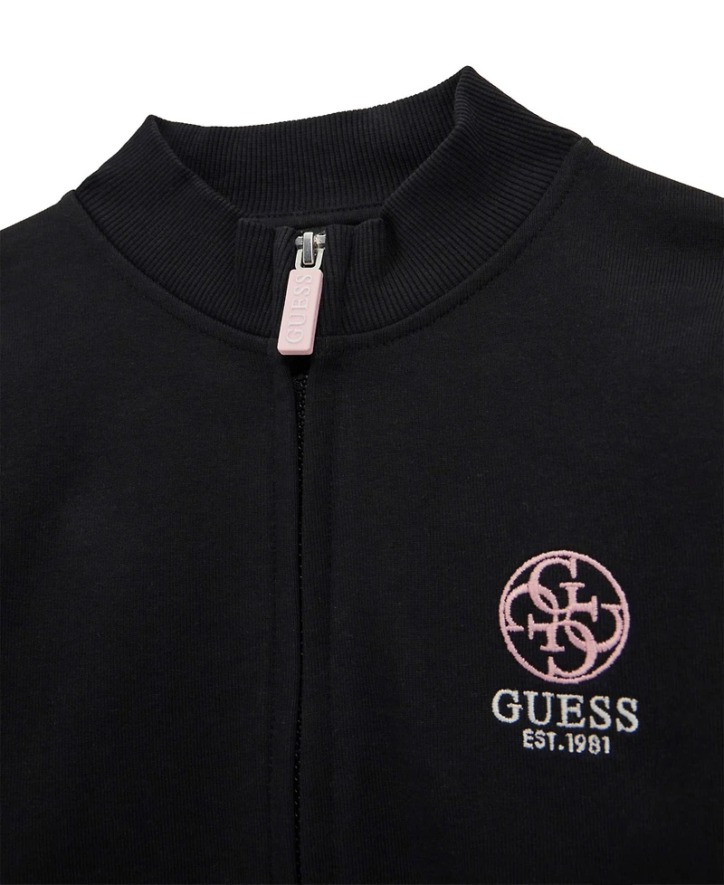 Guess Big Girl Long Sleeve Zip-Up Sweatshirt
