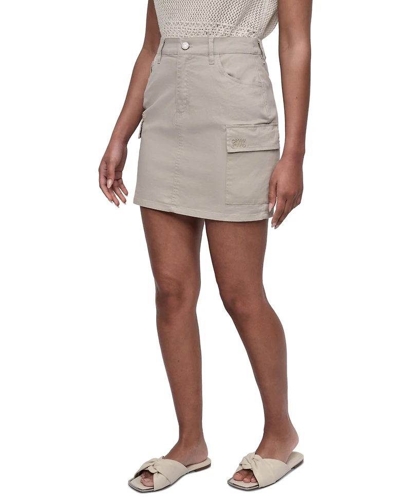 Dkny Jeans Women's High-Waist Cargo Skirt - PBL