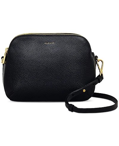 Dukes Place Medium Leather Ziptop Crossbody Bag