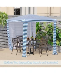 6.6 x 6.6 Feet Foldable and Easy-Setup Beach Canopy With Carry Bag