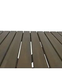 22.75 Inch Small Folding Table,Outdoor Folding Slide Table,Wood Table Top