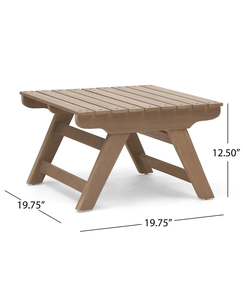 Outdoor Wooden Side Table by Christopher Knight Home
