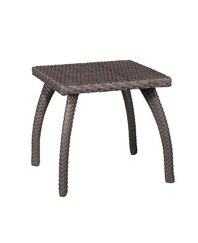 Outdoor Rattan Brown Side Table
