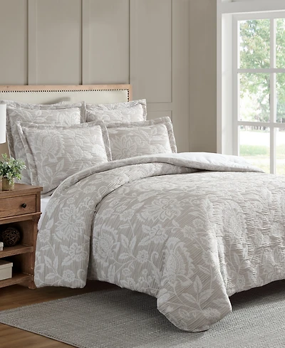 Levtex Sarrah Textured 3-Pc. Duvet Cover Set