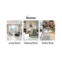 Streamdale 33.4" Modern Circular Glass Coffee Table