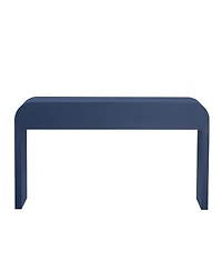 Streamdale Modern Rounded Console Table with 2 Drawers (Navy Blue)