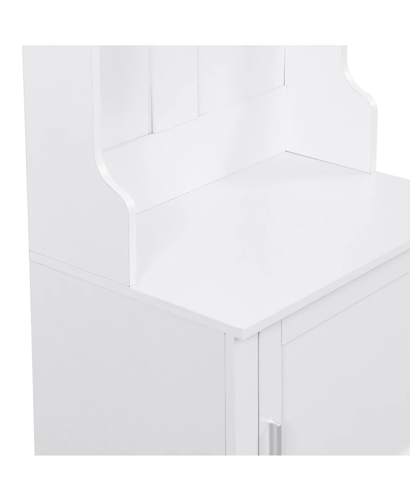 Streamdale Slim Hall Tree with Cabinet & Hooks