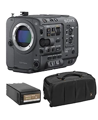 Sony FX6 Cinema Camera, Bundle with Bp-U90 Battery and V2 BigBag Pro Video Handbag Xl