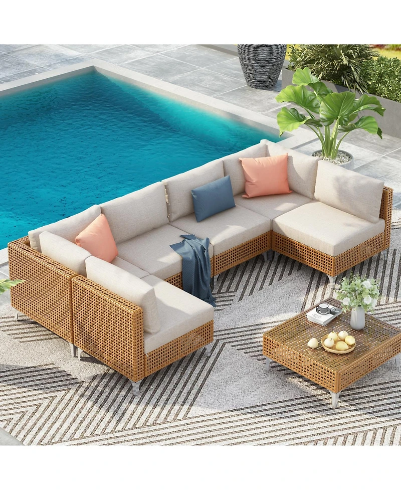 Streamdale Wicker Patio Set, Cushions & Table