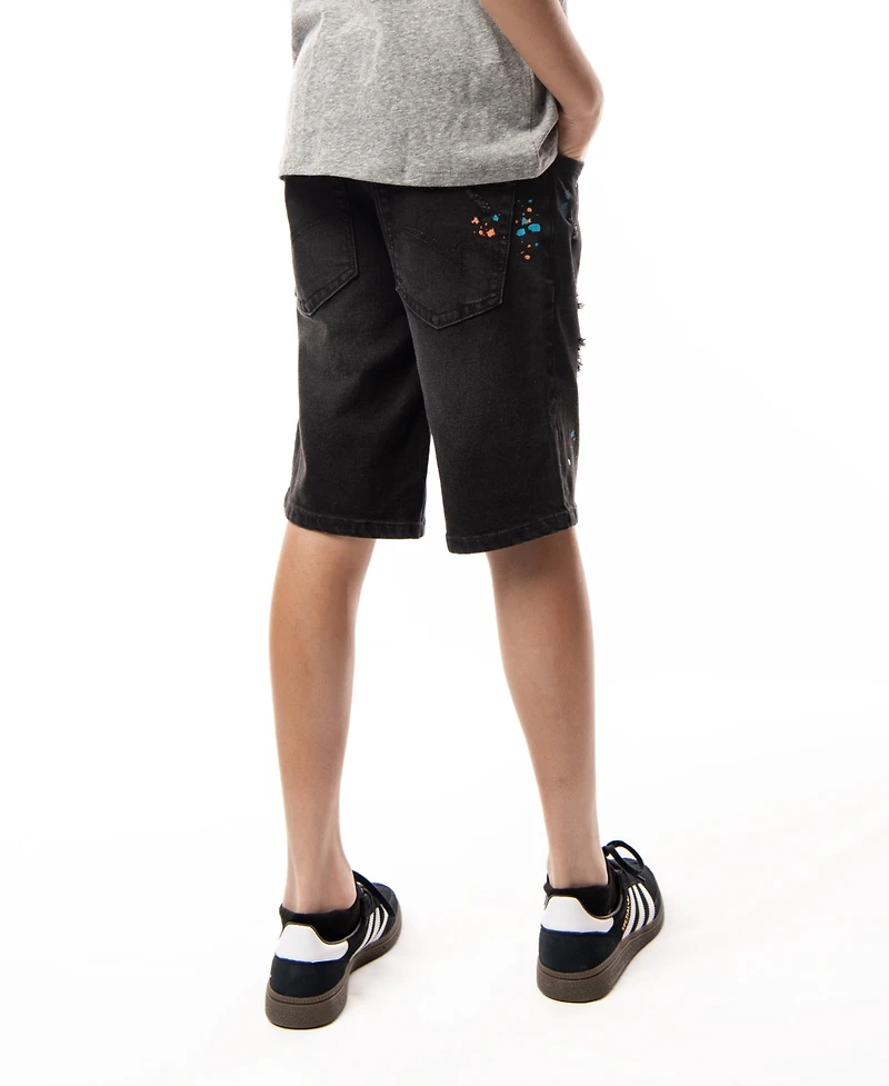 Ring of Fire Big Boys Revolve Stretch Denim Shorts