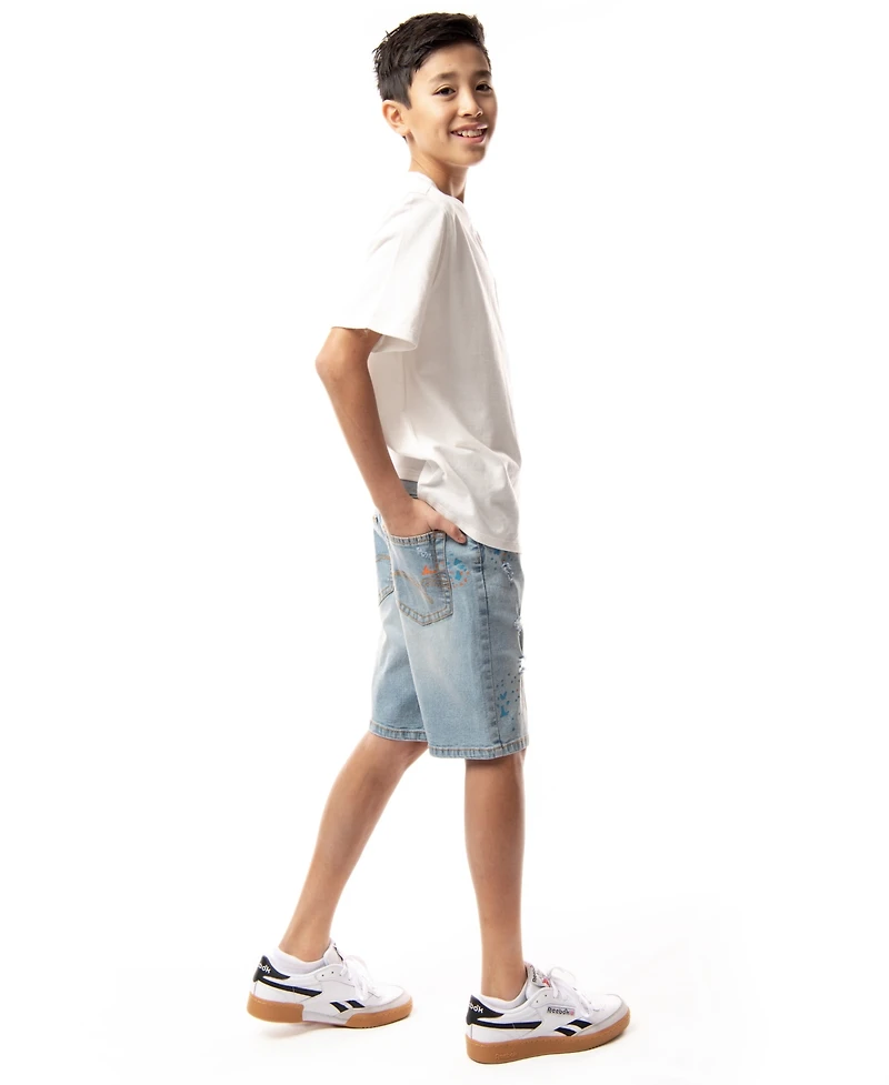 Ring of Fire Big Boys Revolve Stretch Denim Shorts