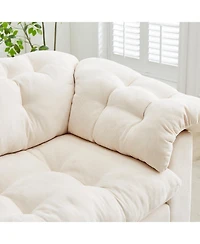 Streamdale Chenille Deep Seat Sofa - Fluffy Cloud Comfort - Beige