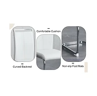 Snow Mountain White Sintered Stone Dining Set