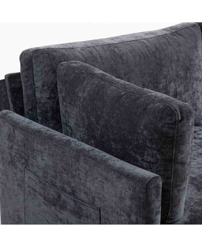 Streamdale 111.42x32.28" 3-Seater Chenille Sofa - Comfy, Cloud-Soft