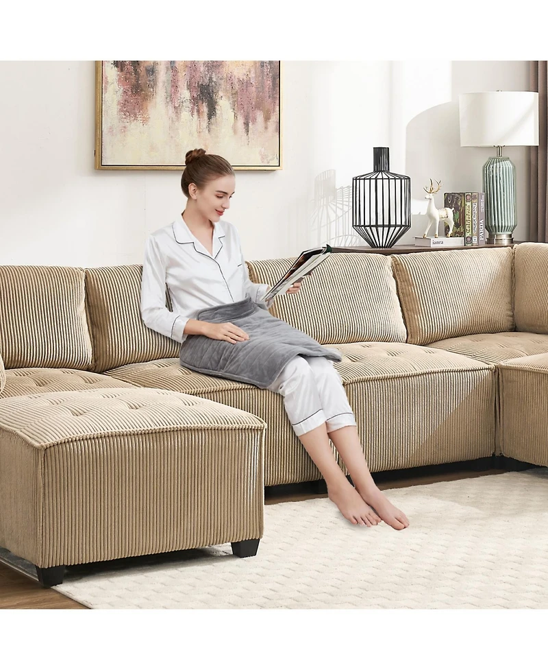 Streamdale U-Shaped Modular Sectional Sofa with Reversible Chaise