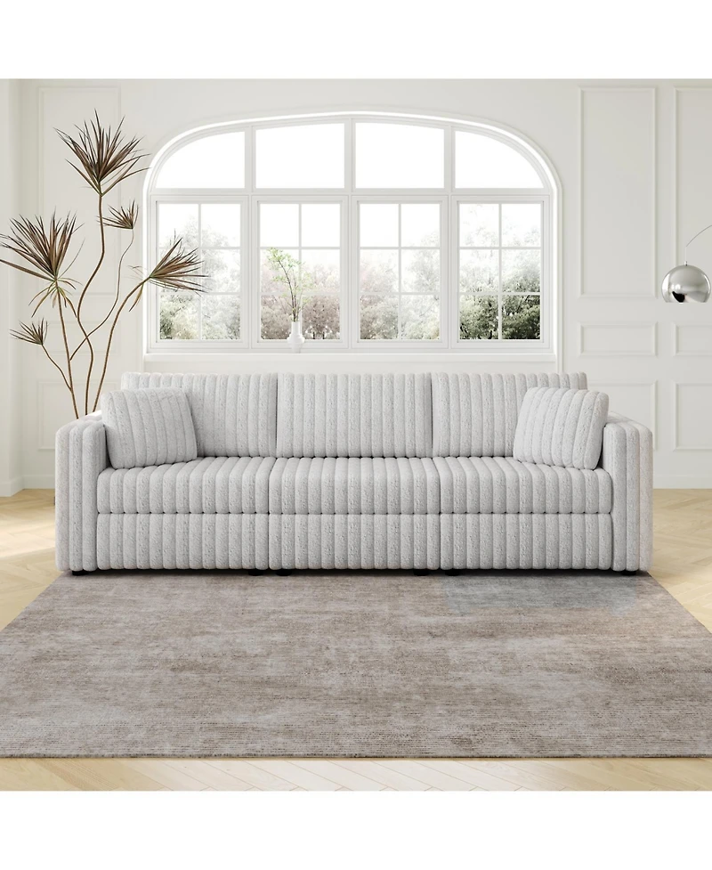 Streamdale 106" Light Gray Modular Sofa - Comfortable, Modern Design