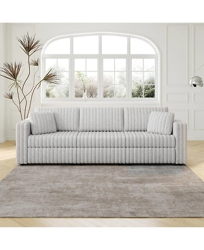 Streamdale 106" Light Gray Modular Sofa - Comfortable, Modern Design