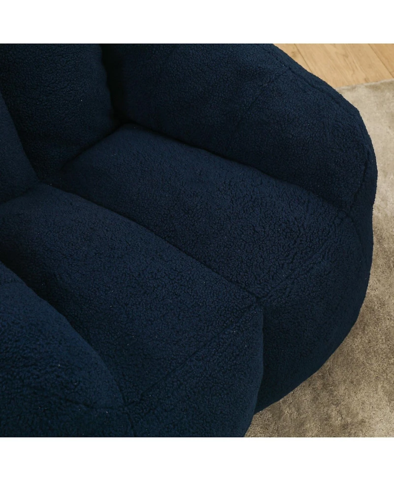 Streamdale Tufted Bean Bag Chair with Memory Foam Filling