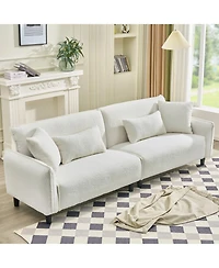 Streamdale 97" Teddy Velvet Sofa - Living Room, Bedroom, Office