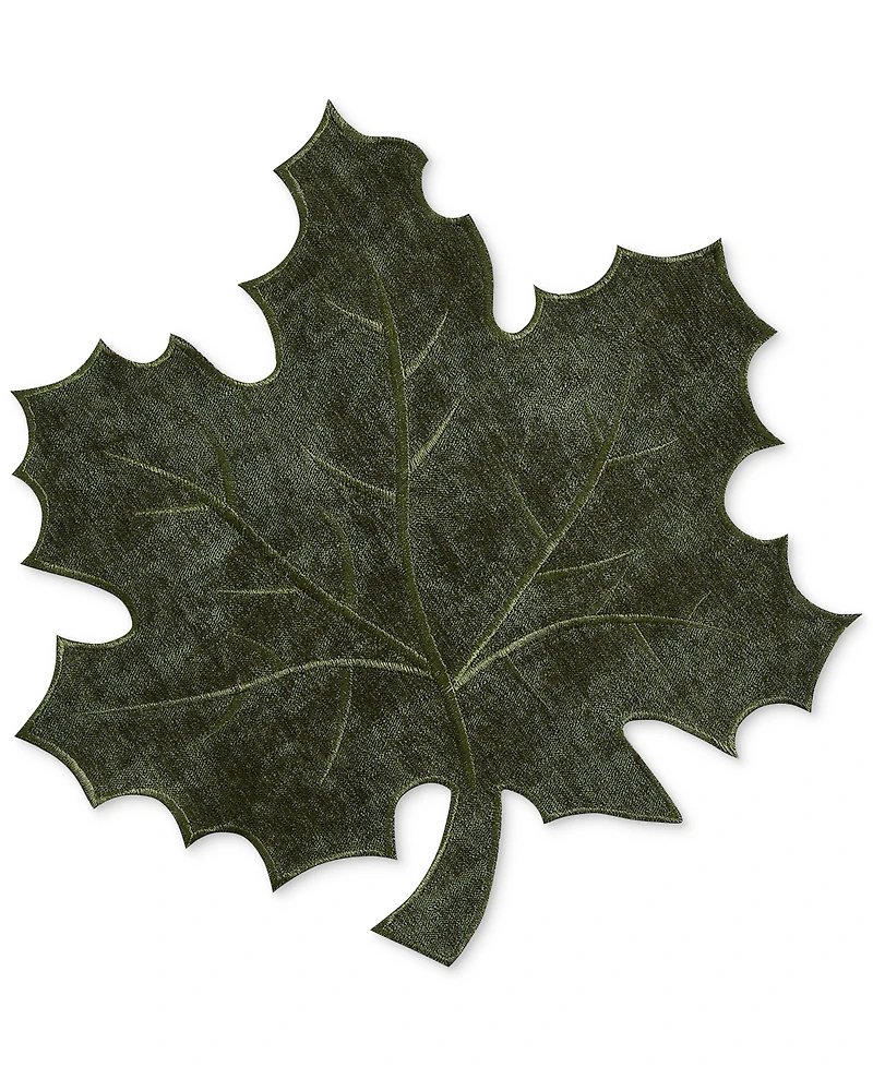 Elrene Textured Fabric Leaf Placemat