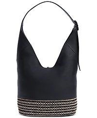 Sam Edelman Khiara Espadrille Large Leather Hobo Bag