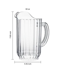 The Wine Savant Classic Beer Beverage Pitchers, Set of 2