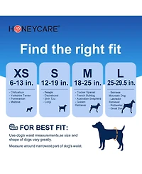 HoneyCare Paw & Dog Bone Print All-Absorb A24 Male Dog Wrap, Large, 100ct