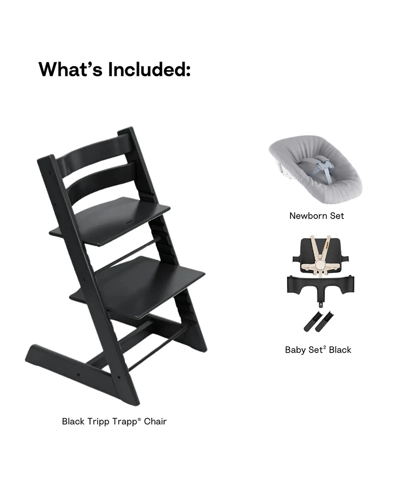 Stokke Baby Tripp Trapp High Chair² and Newborn Set