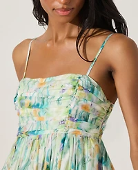 Astr the Label Women's Floral-Print Bubble Skirt Mini Dress