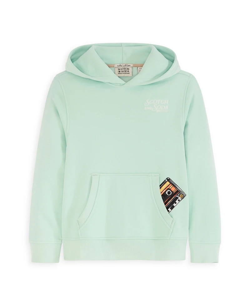 Scotch & Soda Big Boys Graphic Fleece Sweatshirt