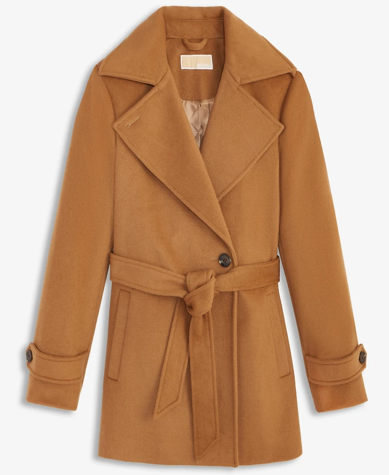 Michael Kors Women's Double-Breasted Belted Wrap Coat, Exclusively at Macy's