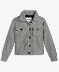 Steve Madden Women's Collared Button-Front Jacket