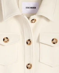 Steve Madden Women's Collared Button-Front Jacket