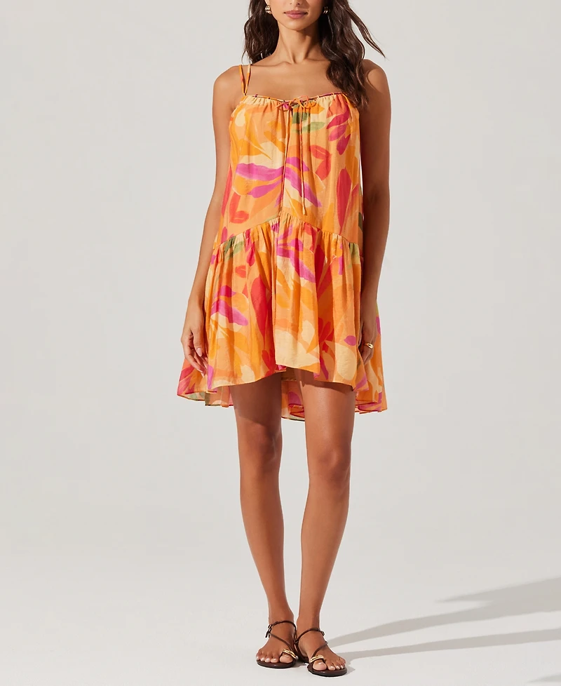 Astr the Label Women's Keala Tie-Front Swing Dress
