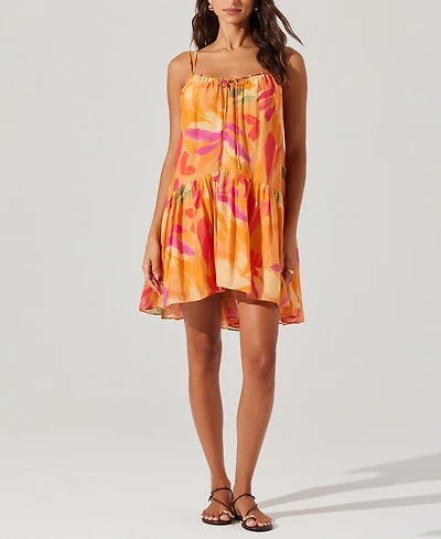 Astr the Label Women's Keala Tie-Front Swing Dress