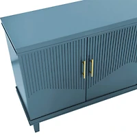 Streamdale Furniture Olive Green Modern Farmhouse Floor Cabinet with Adjustable Shelves