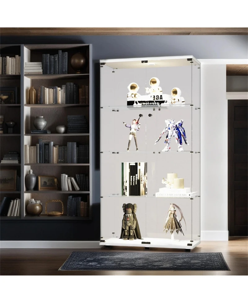 Streamdale Glass Display Cabinet with Led Light