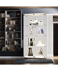 Streamdale Glass Display Cabinet with Led Light