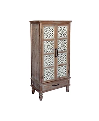 Streamdale 55" Rustic Wood Tower Cabinet with Storage