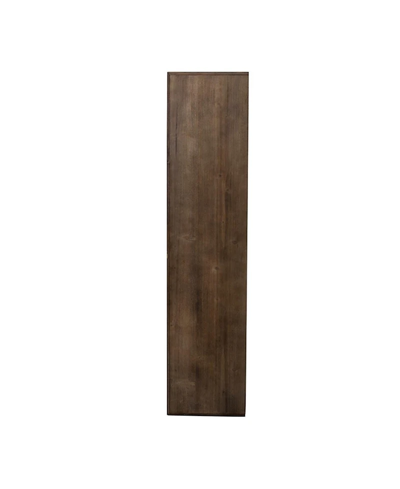 Streamdale 47x11x43" Classic Vintage Natural and White Wall Shelf