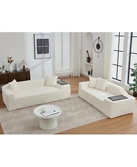 Streamdale Boucle Sofa & End Table Set