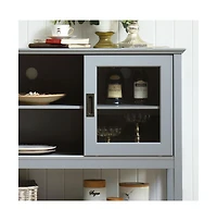 Sideboard Buffet Table With Doors, Grey