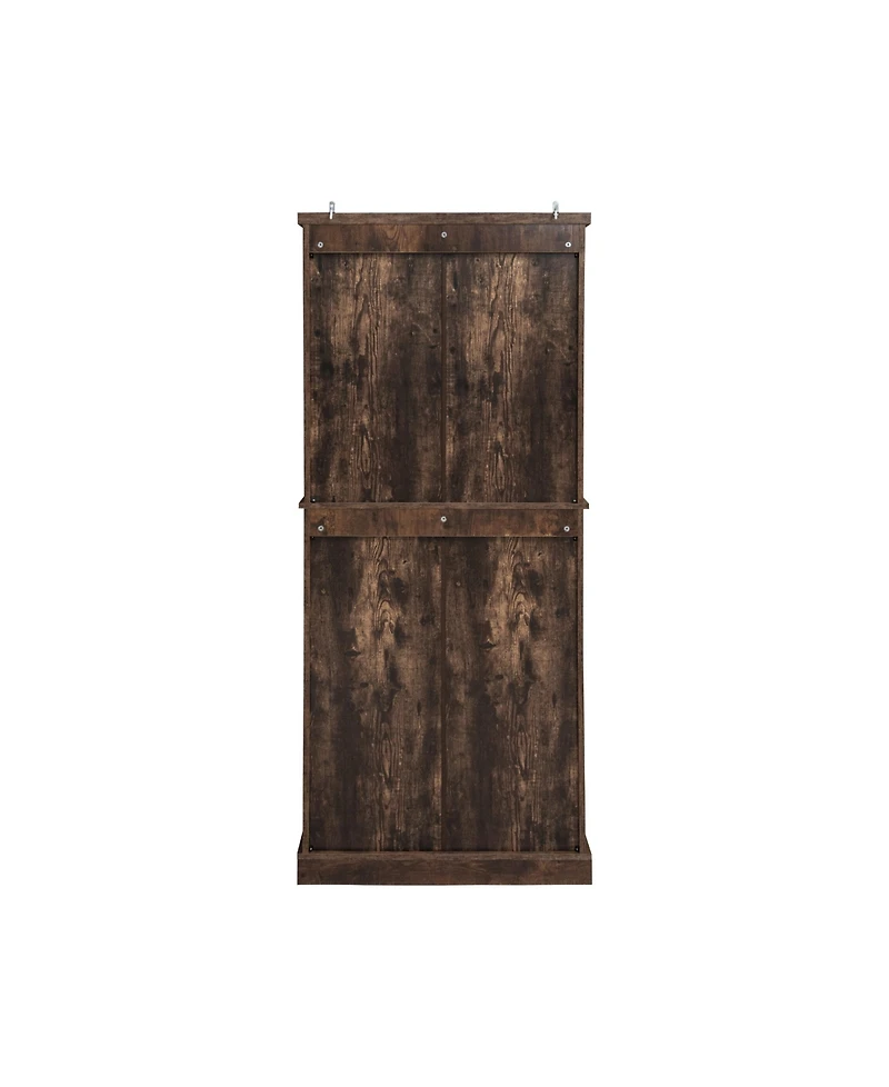 Streamdale 4 Door Cabinet with 1 Drawer, with 4 Adjustable Inner Shelves, Storage Cabinet