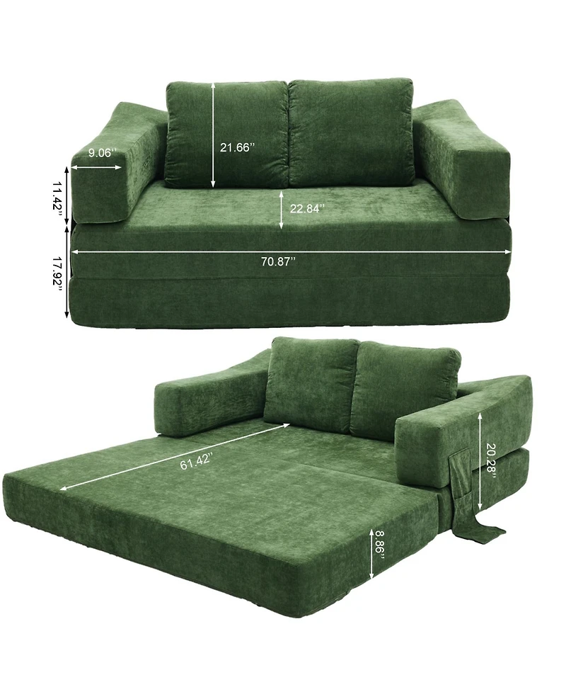 Streamdale Modern Fold-Out Sofa Bed Living Room, Bedroom, Apartment