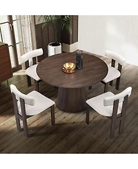 Streamdale Modern Boucle Upholstered Dining Chairs (Set of 2)