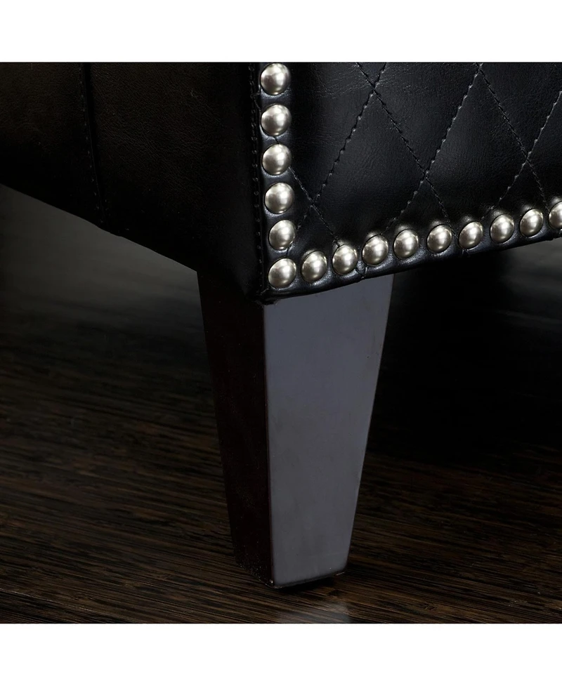 Streamdale Quilted Elegance Mia Club Chair with Studs and Comfort